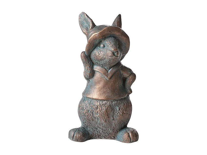 Statue de jardin KONAKRY Lapin Marron