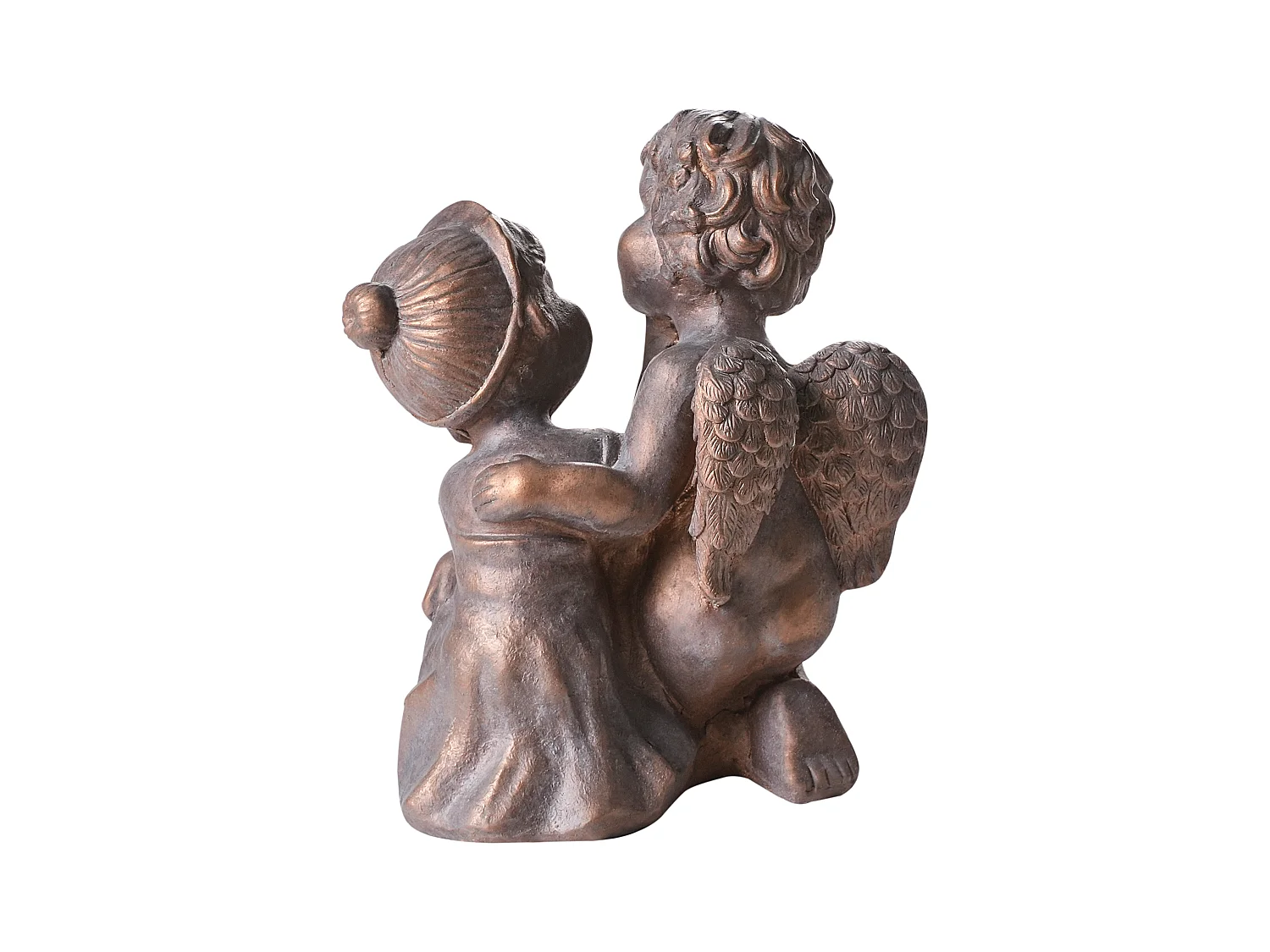 Statue de jardin DAMARO Enfant Marron