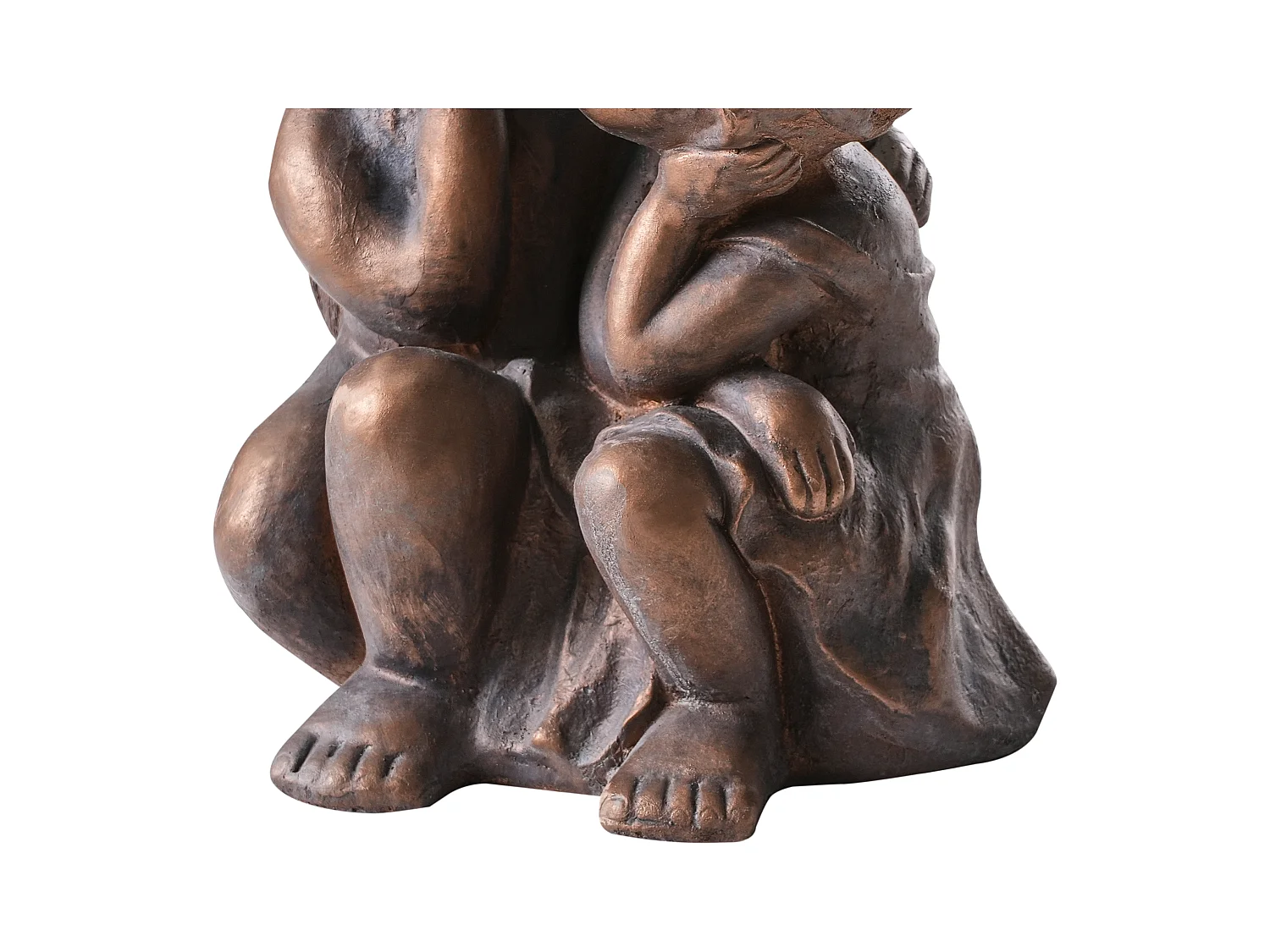 Statue de jardin DAMARO Enfant Marron