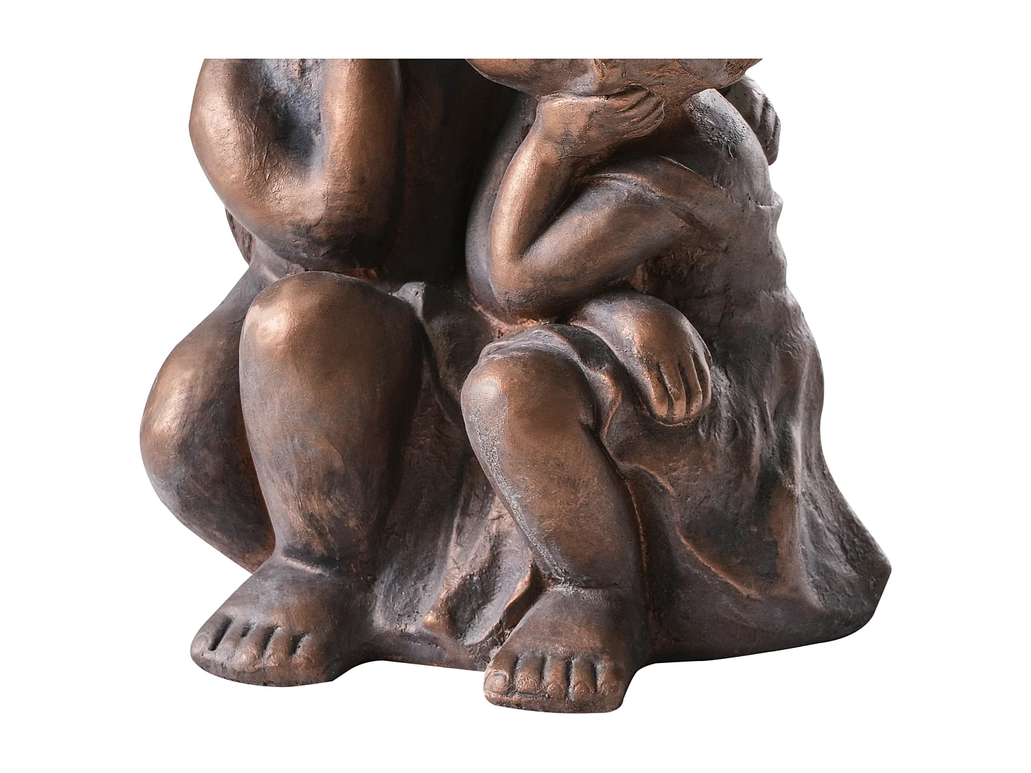 Statue de jardin DAMARO Enfant Marron