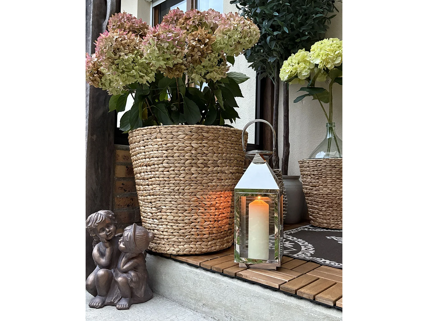 Sculpture de jardin DAMARO Enfant Marron