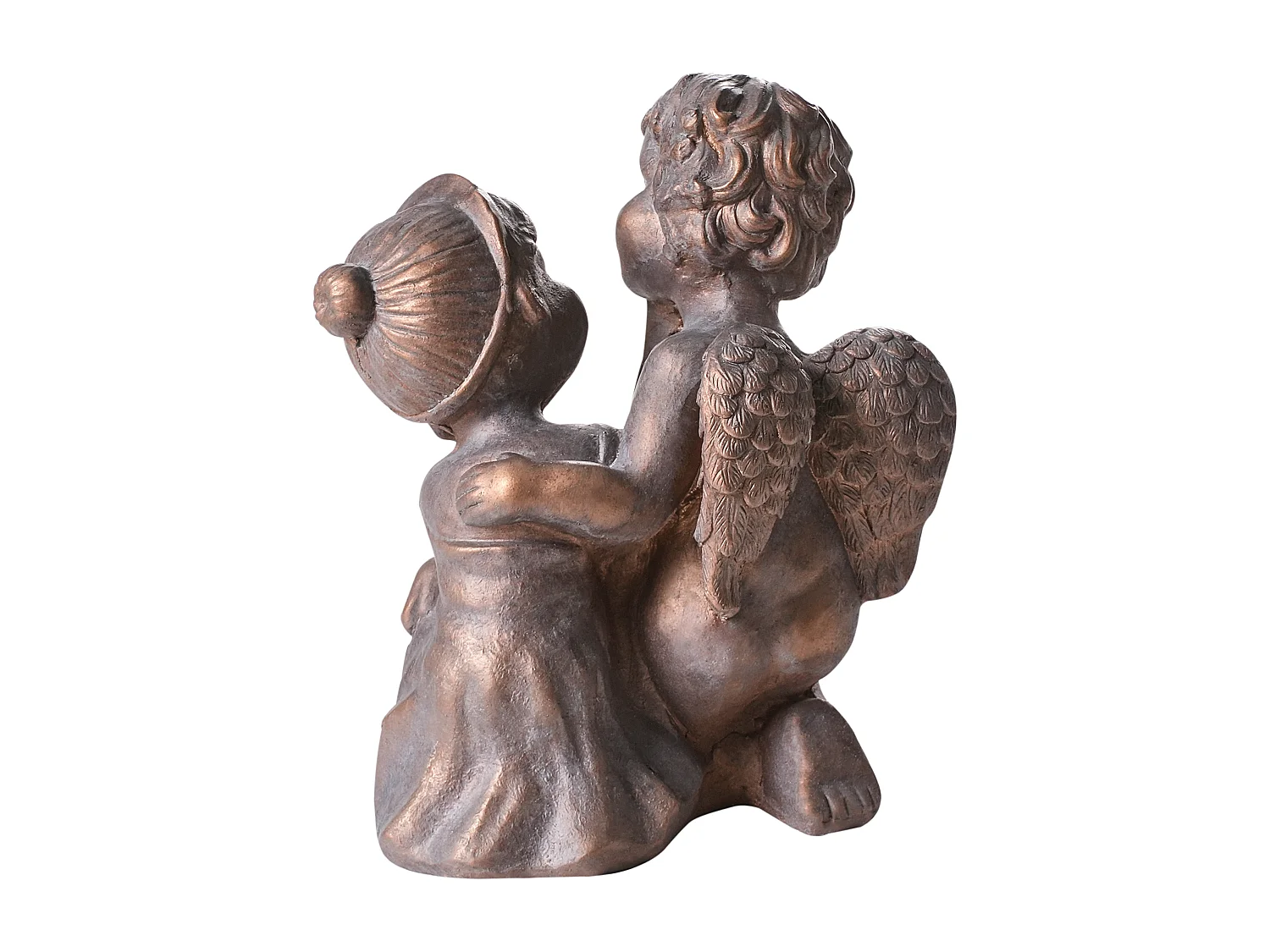 Statue de jardin DAMARO Enfant Marron