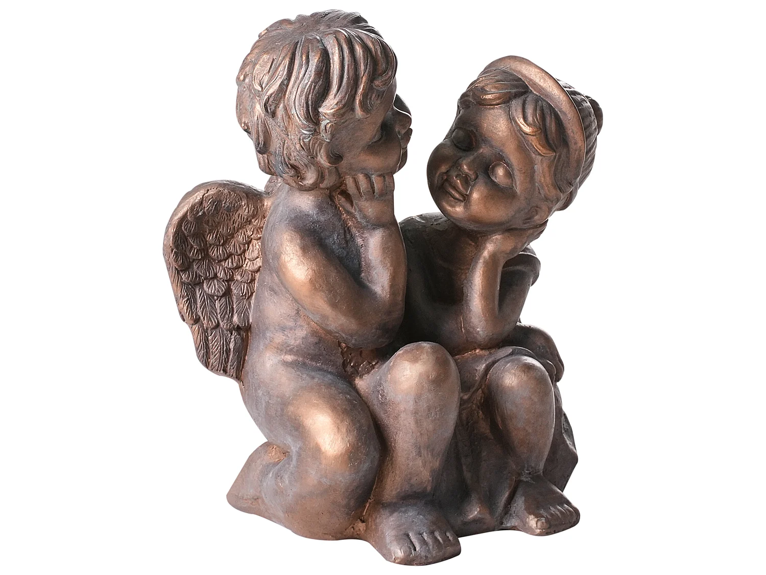 Sculpture de jardin DAMARO Enfant Marron
