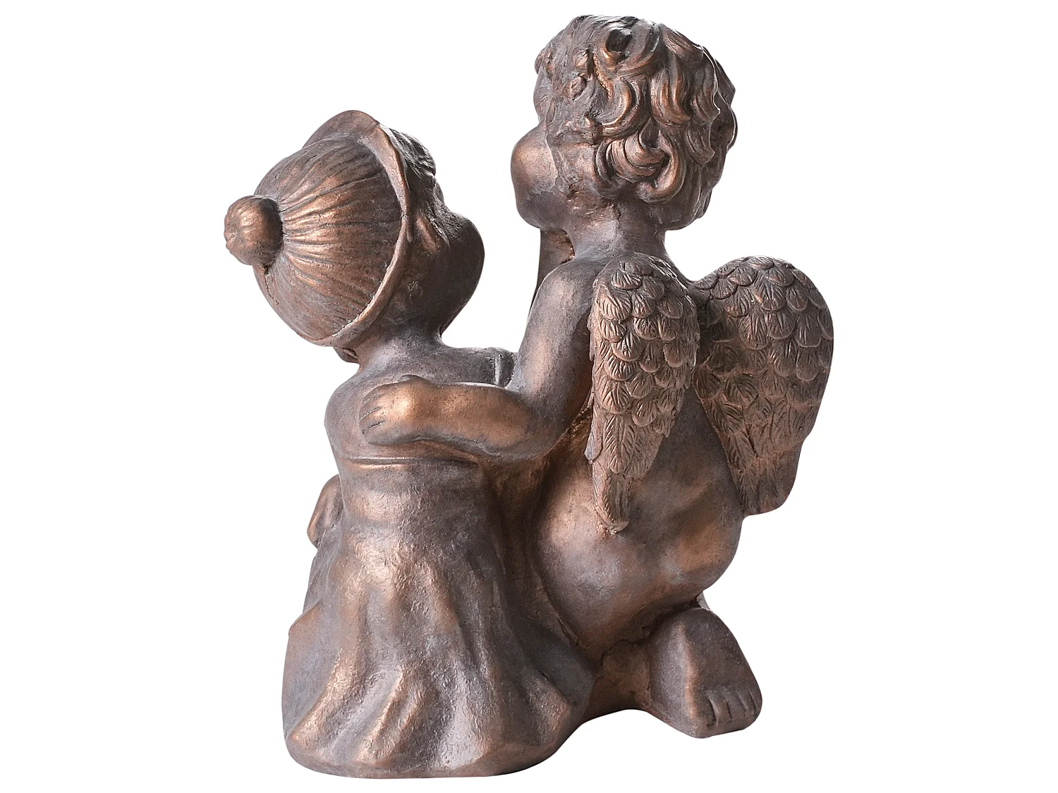 Sculpture de jardin DAMARO Enfant Marron