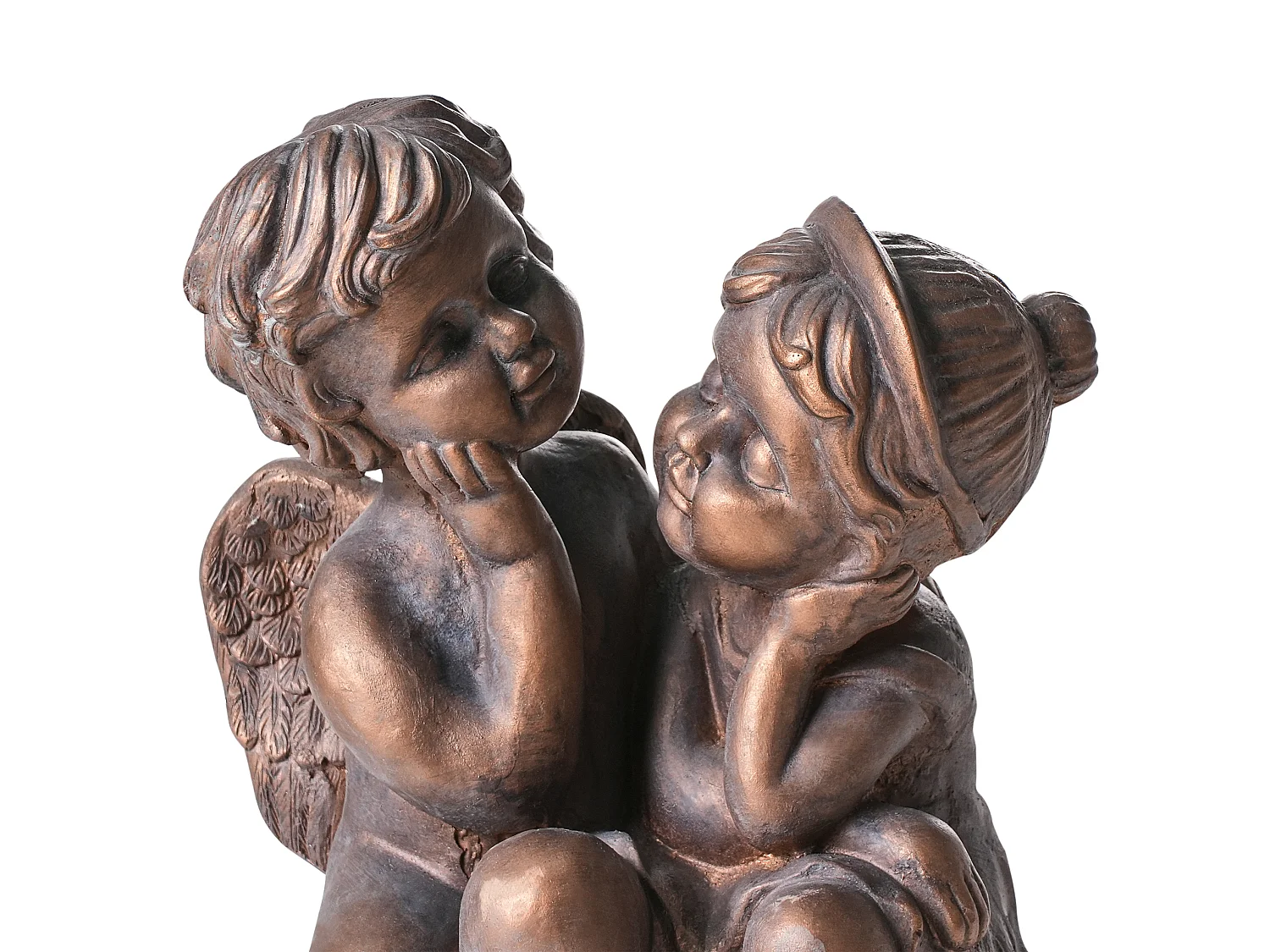 Sculpture de jardin DAMARO Enfant Marron