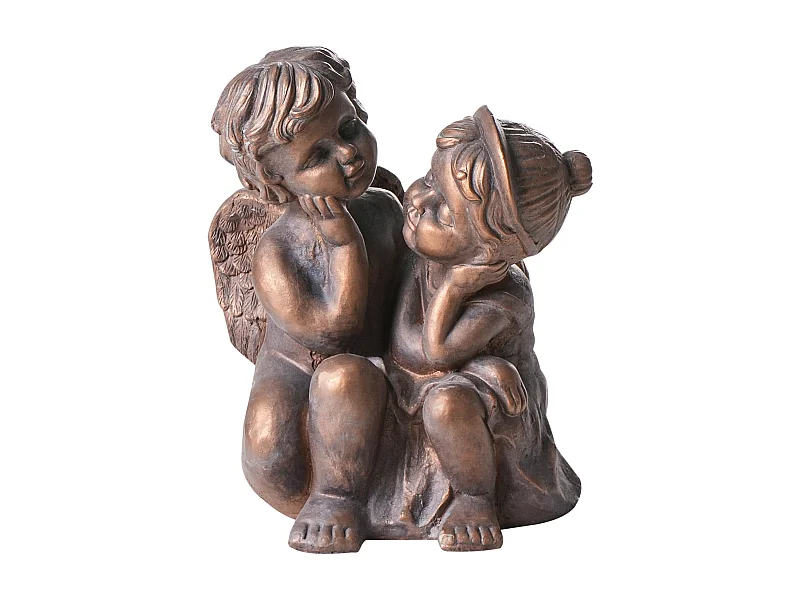 Statue de jardin DAMARO Enfant Marron