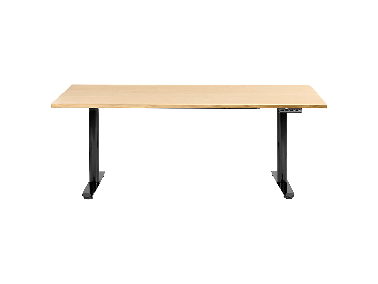 Bureau réglable en hauteur électriquement DESTINAS 180 cm 72 cm Noir/marron clair