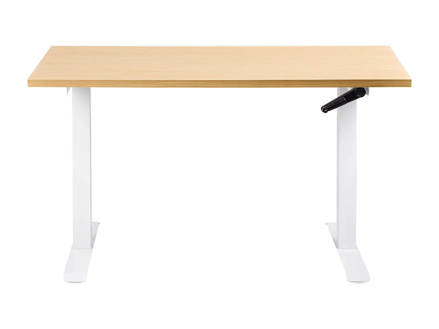 Bureau réglable en hauteur manuellement DESTINES Marron clair/blanc 120 cm 60 cm