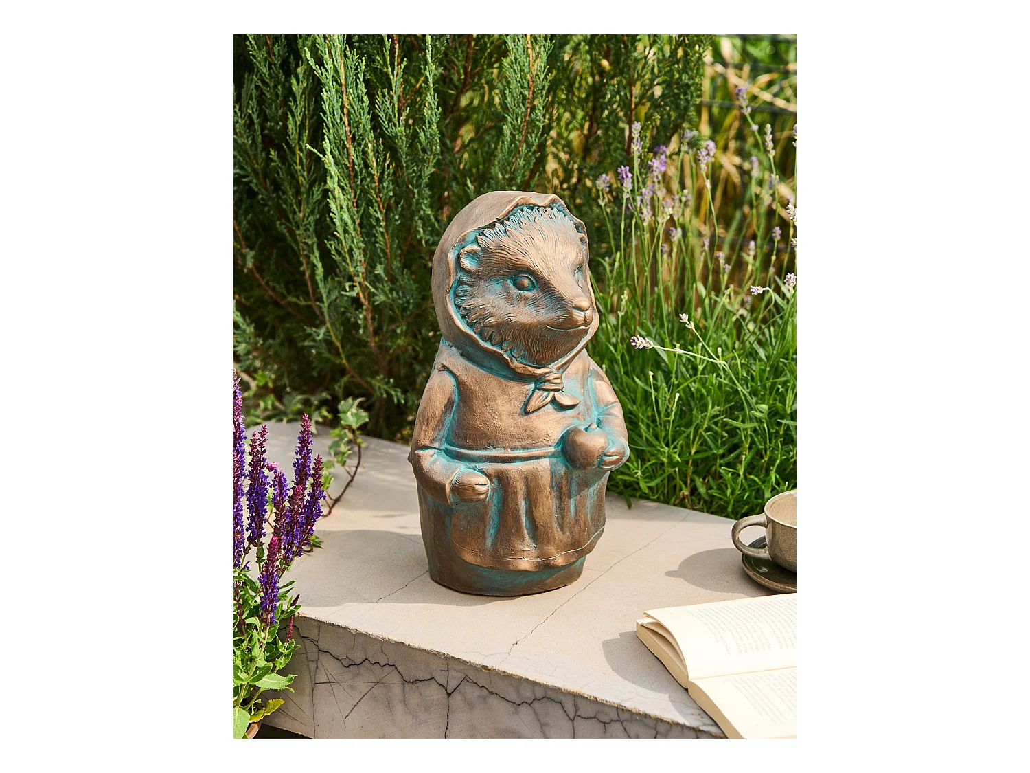 Statue de jardin LOLA Hérisson Marron