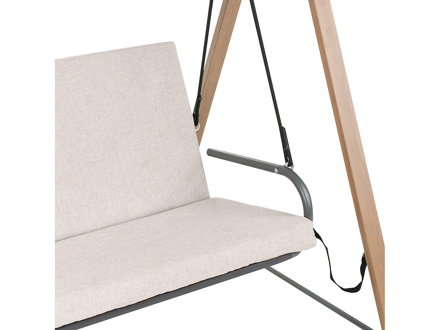 Balancelle de jardin BONAGIA Métal Beige