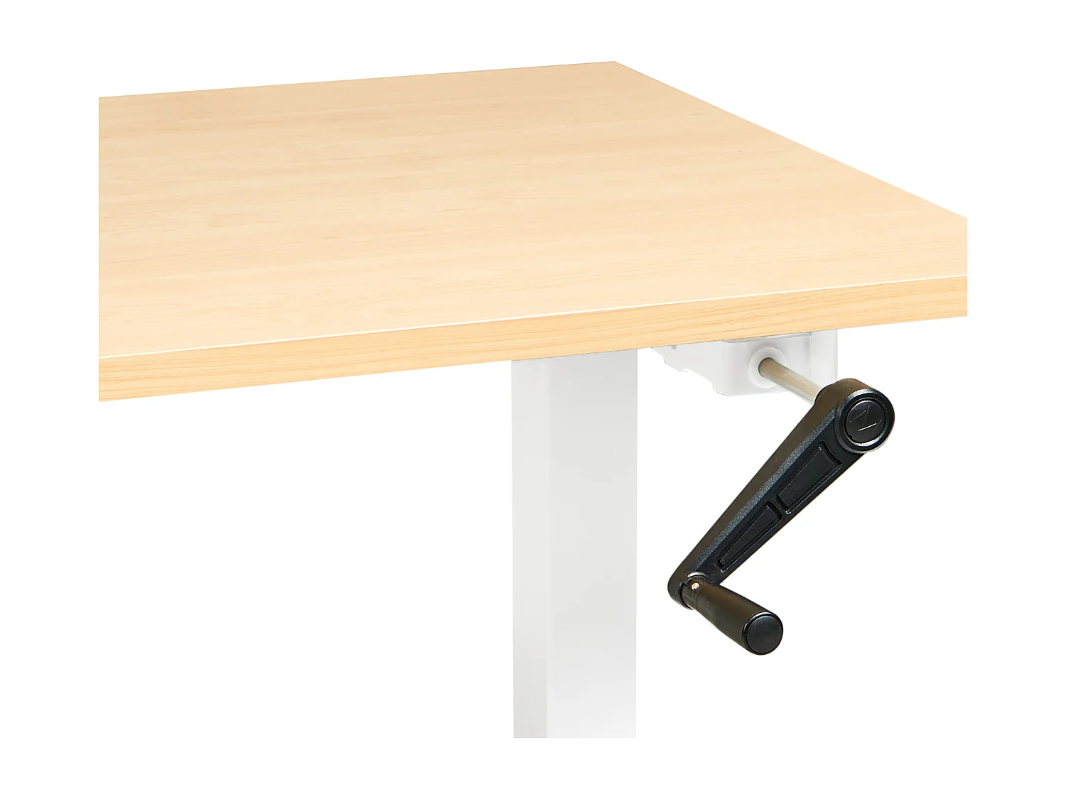 Bureau réglable en hauteur manuellement DESTINES Marron clair/blanc 180 cm 72 cm