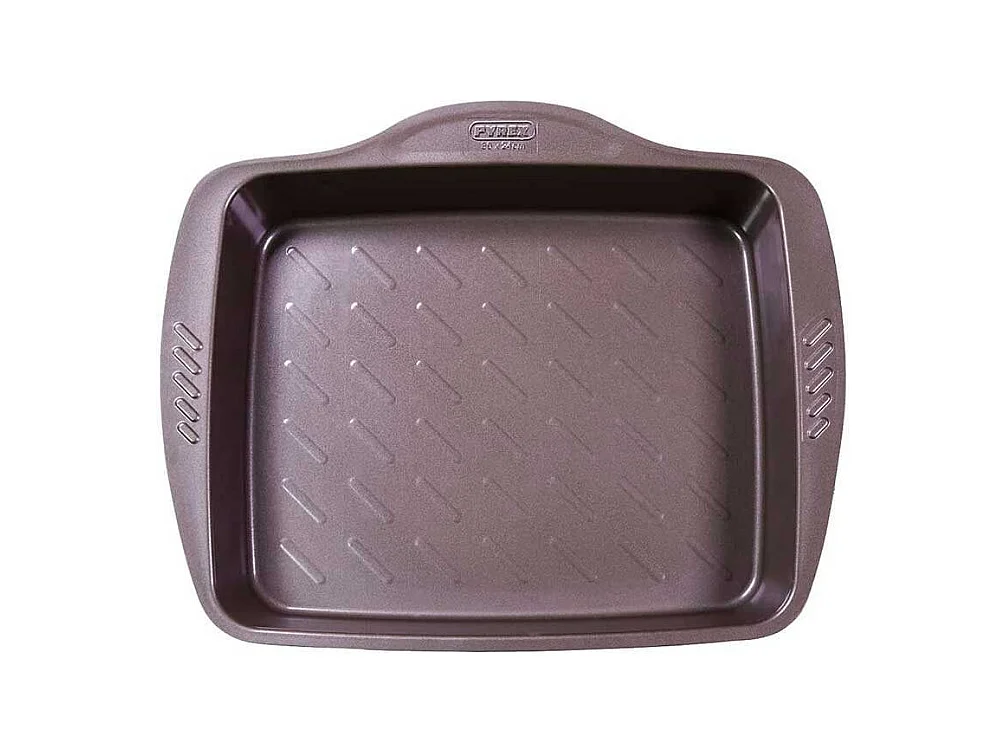 Bandeja honda para horno Asimetría Pyrex antiadherente inox 20x25 cm