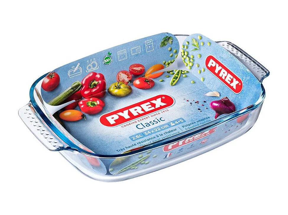 Fuente Classic Vidrio Pyrex 2,6L para horno 35x23 cm