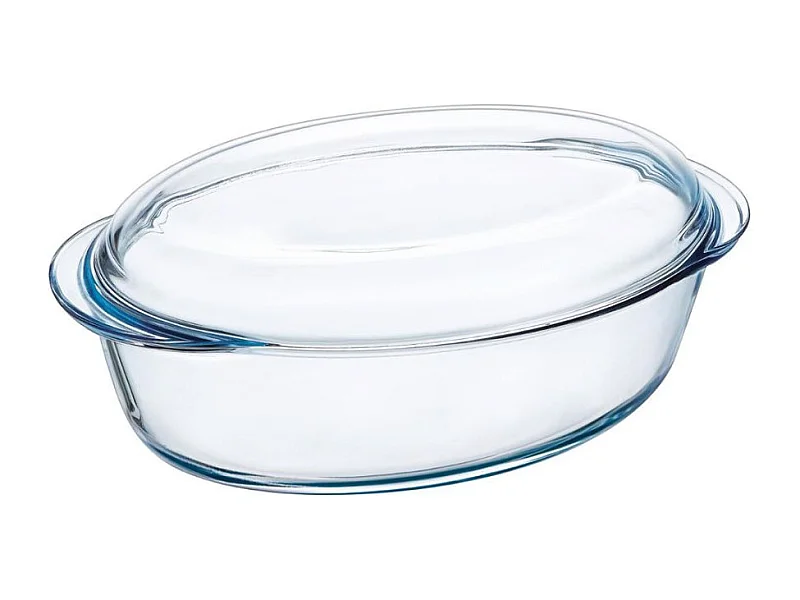 Cazuela Classis Vidrio Pyrex 4,1L ovalada con tapa 10x20x33 cm