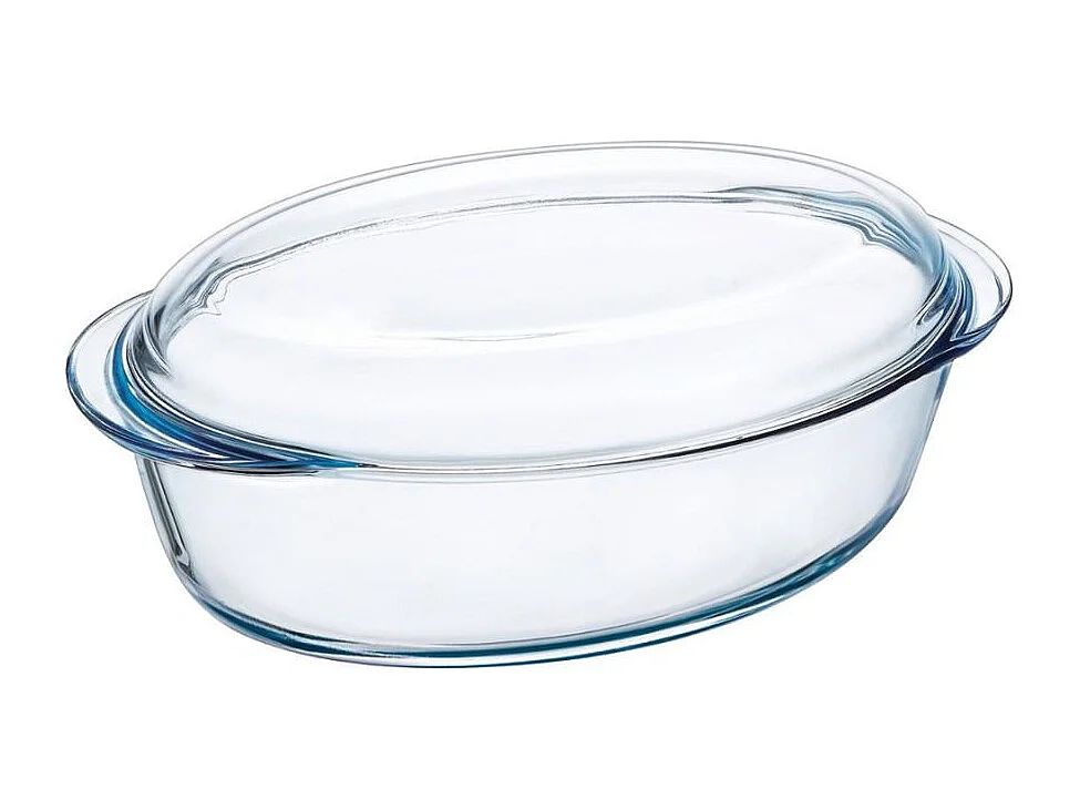 Cazuela Classis Vidrio Pyrex 4,1L ovalada con tapa 10x20x33 cm