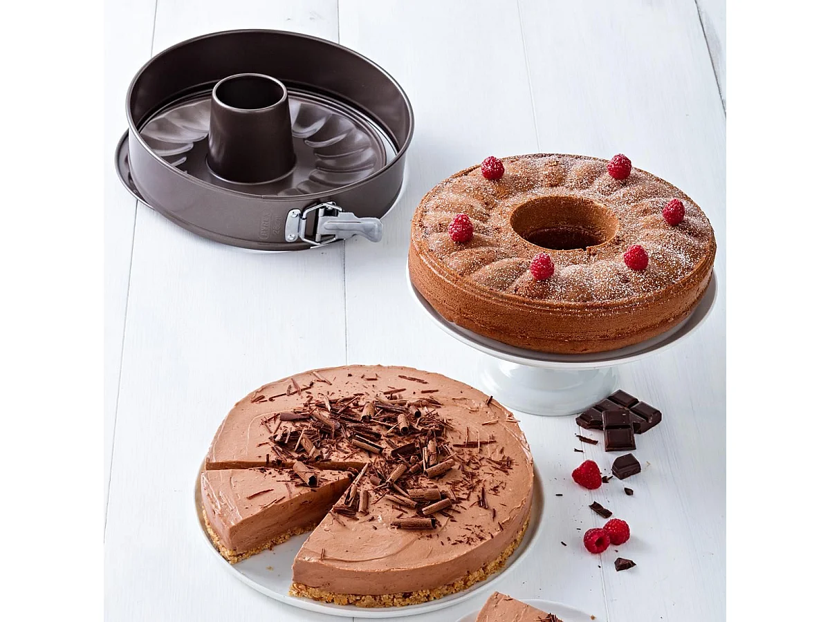 Molde desmontable Asimetria Pyrex acero negro Ø26 cm