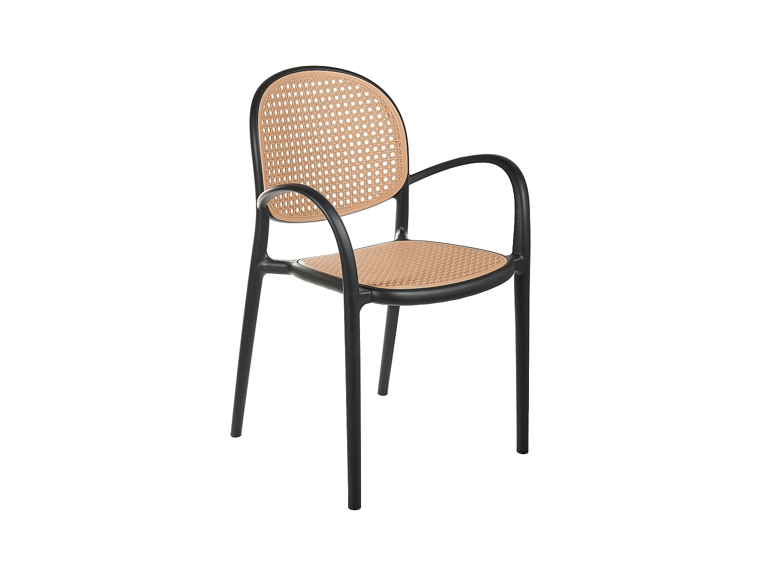 Lot de 2 chaises de jardin POVOLETTO Matière synthétique Noir
