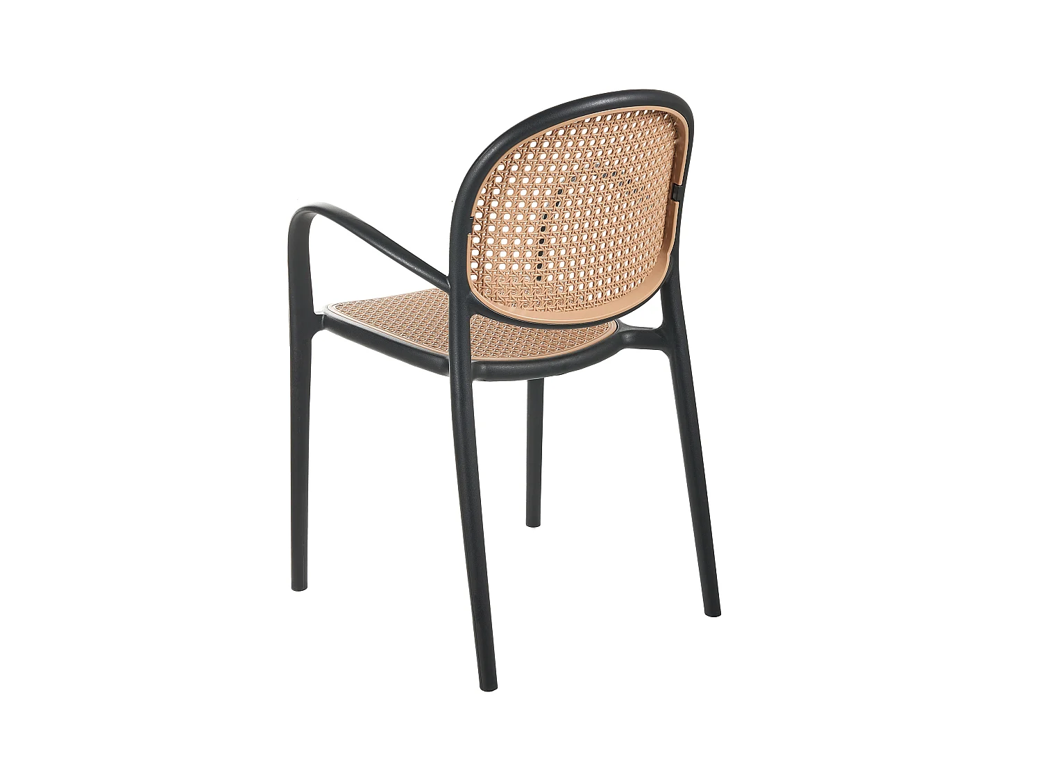 Lot de 2 chaises de jardin POVOLETTO Matière synthétique Noir