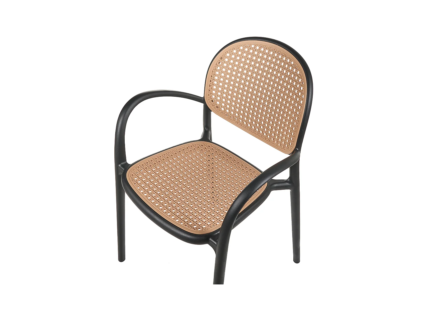 Lot de 2 chaises de jardin POVOLETTO Matière synthétique Noir