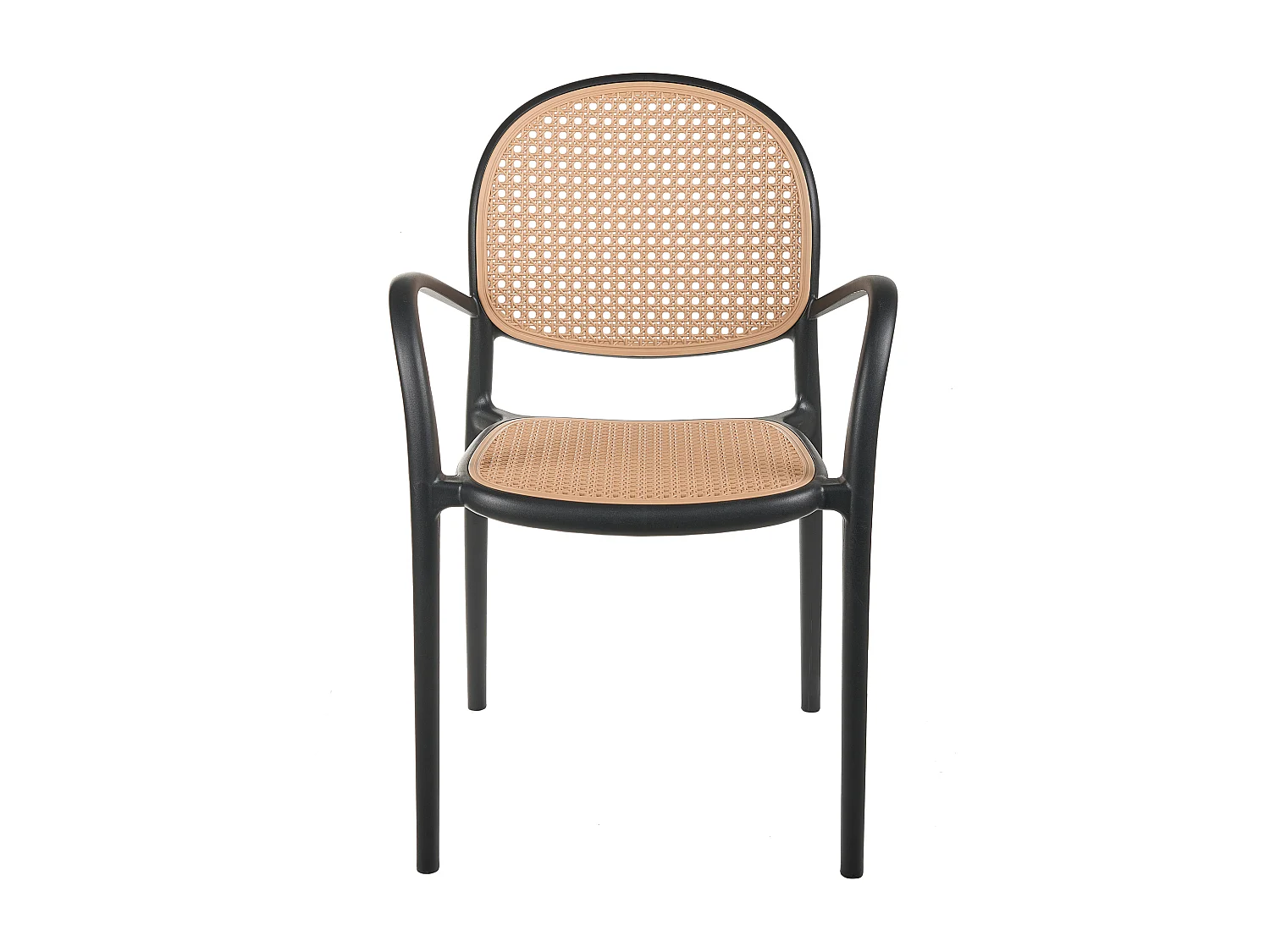 Lot de 2 chaises de jardin POVOLETTO Matière synthétique Noir