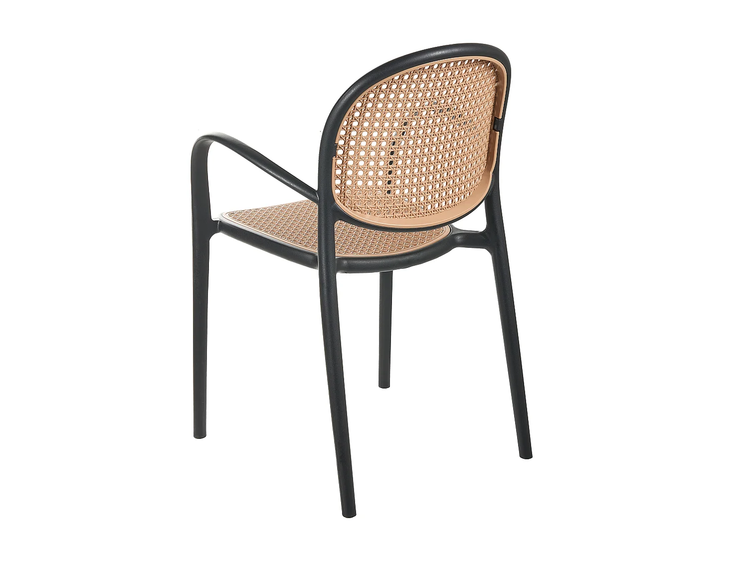 Lot de 2 chaises de jardin POVOLETTO Matière synthétique Noir