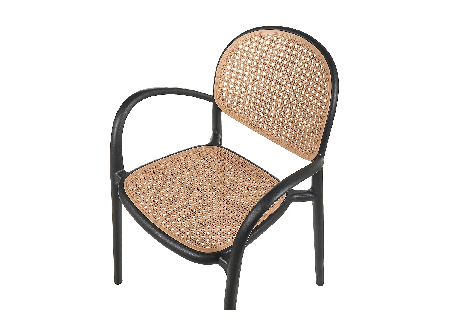 Lot de 2 chaises de jardin POVOLETTO Matière synthétique Noir