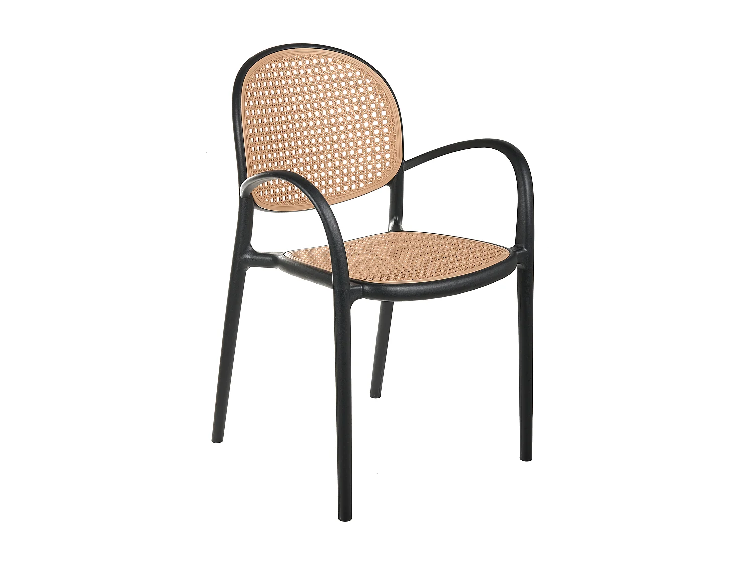 Lot de 2 chaises de jardin POVOLETTO Matière synthétique Noir