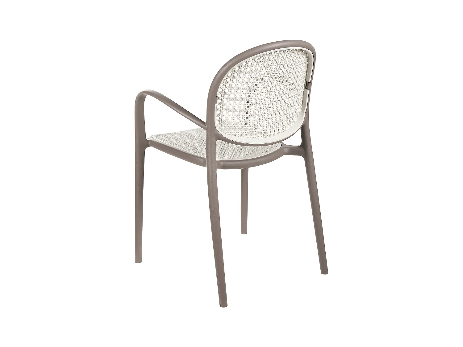 Lot de 2 chaises de jardin POVOLETTO Matière synthétique Marron clair