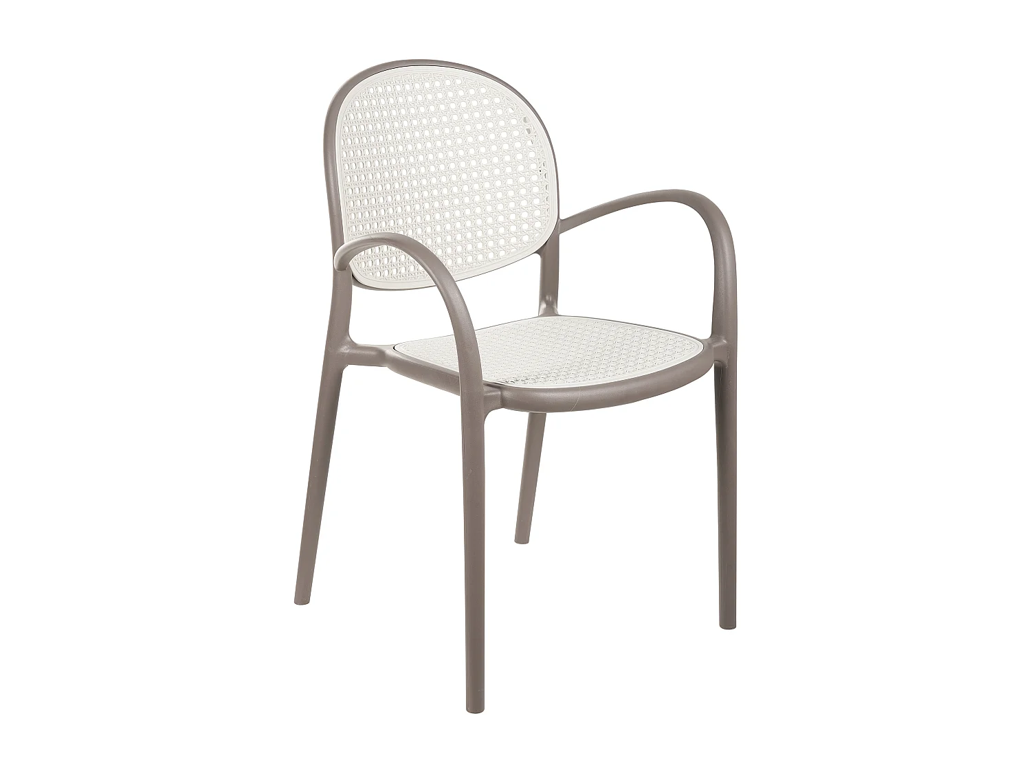 Lot de 2 chaises de jardin POVOLETTO Matière synthétique Marron clair