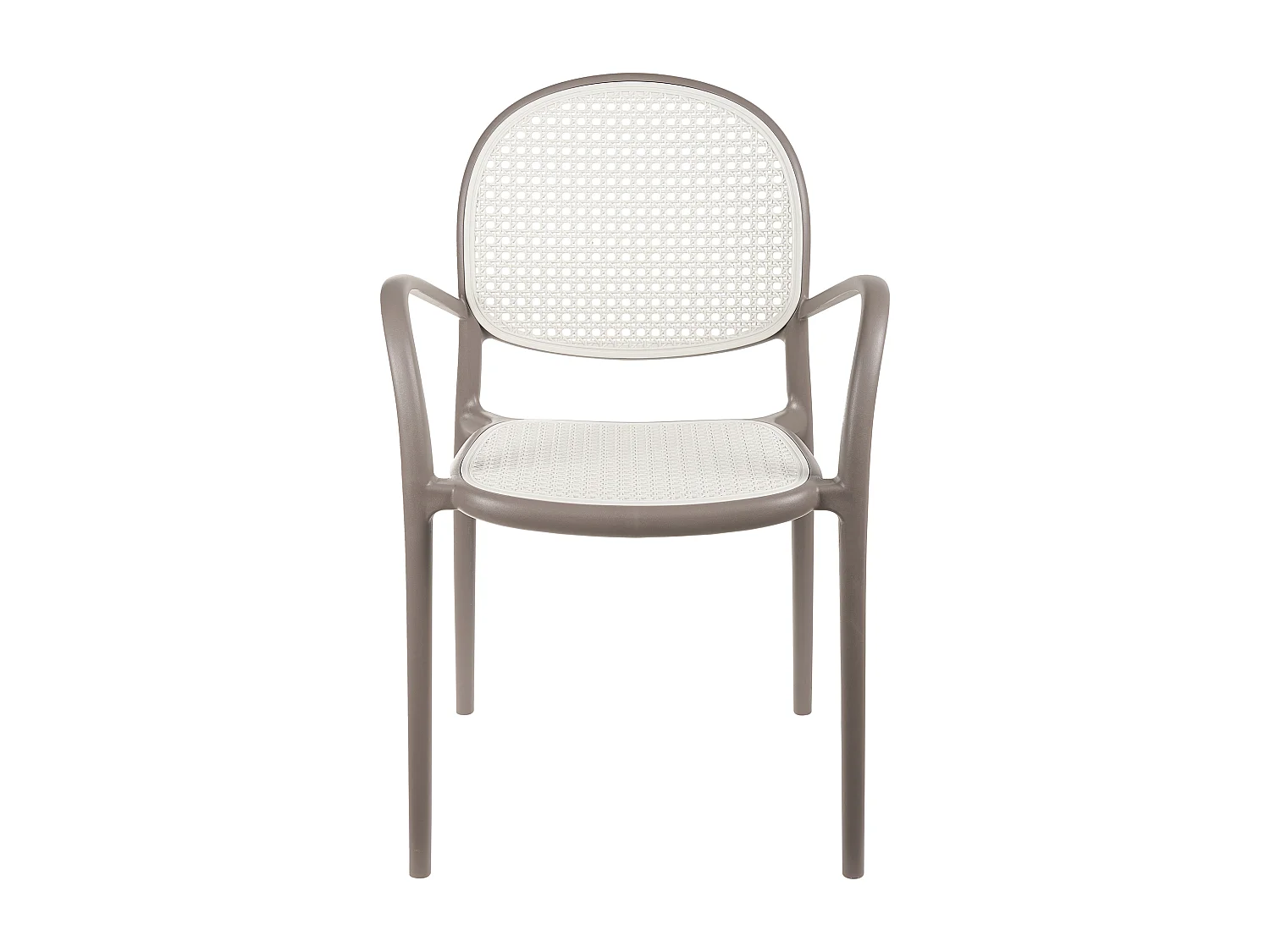 Lot de 2 chaises de jardin POVOLETTO Matière synthétique Marron clair