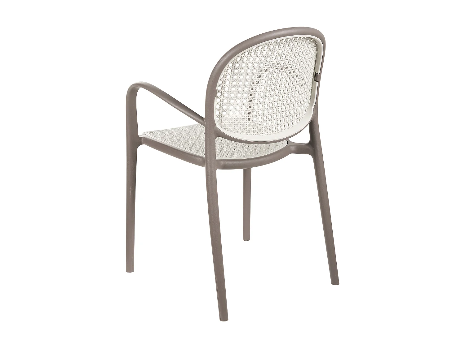 Lot de 2 chaises de jardin POVOLETTO Matière synthétique Marron clair