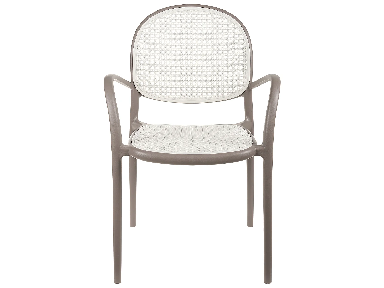 Lot de 2 chaises de jardin POVOLETTO Matière synthétique Marron clair
