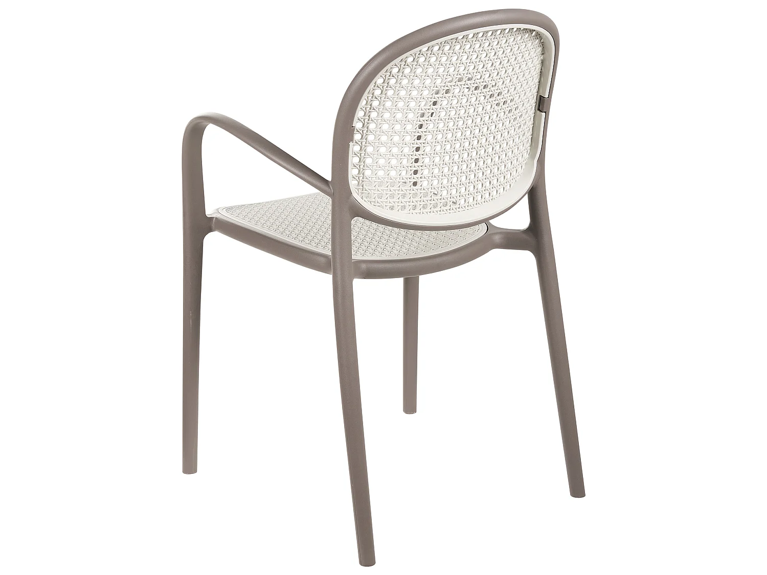 Lot de 2 chaises de jardin POVOLETTO Matière synthétique Marron clair