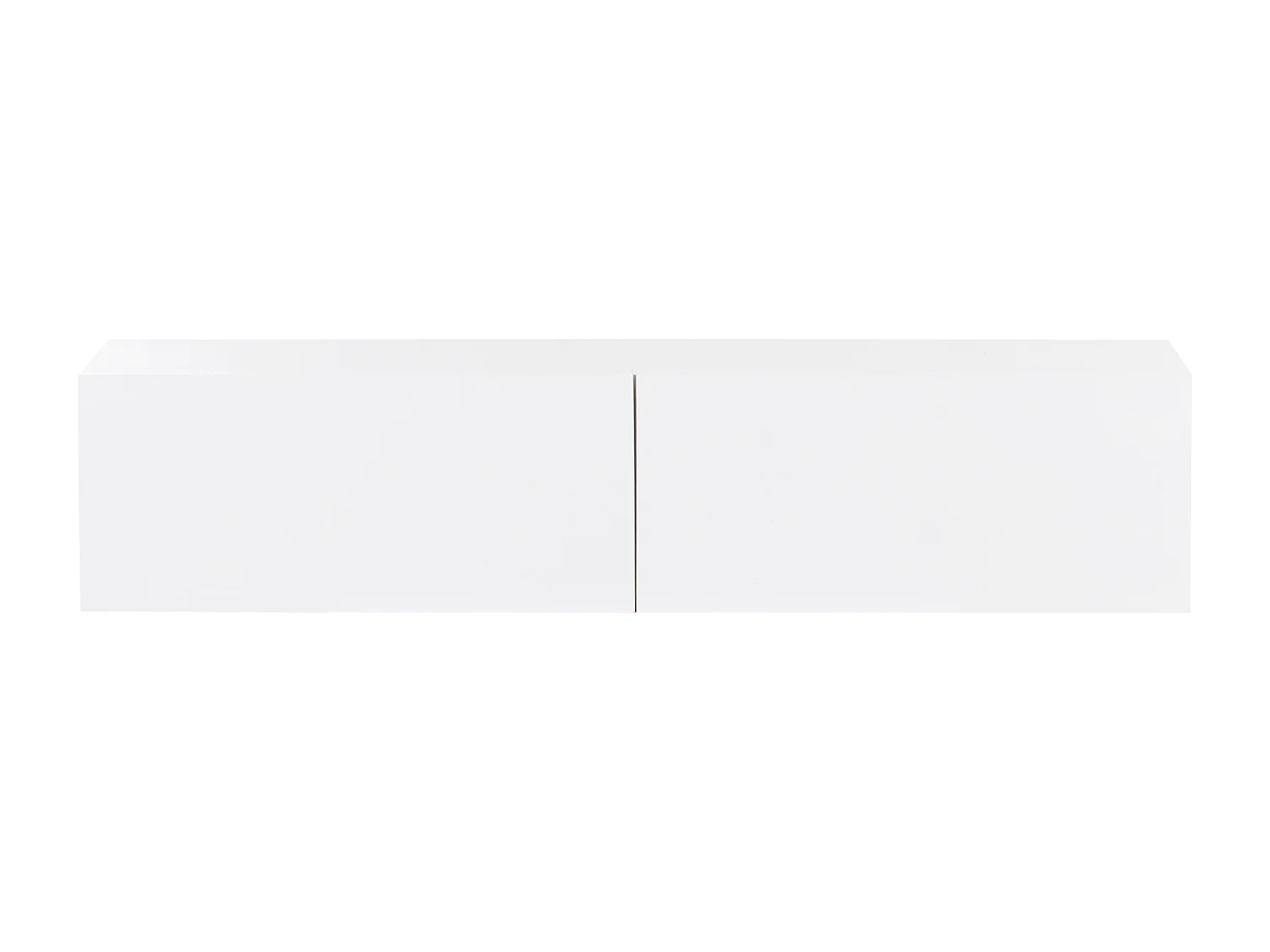 TV-Möbel schmal wandhängend weiß einfarbig 140 cm mit 2 Türen modern Gladstone