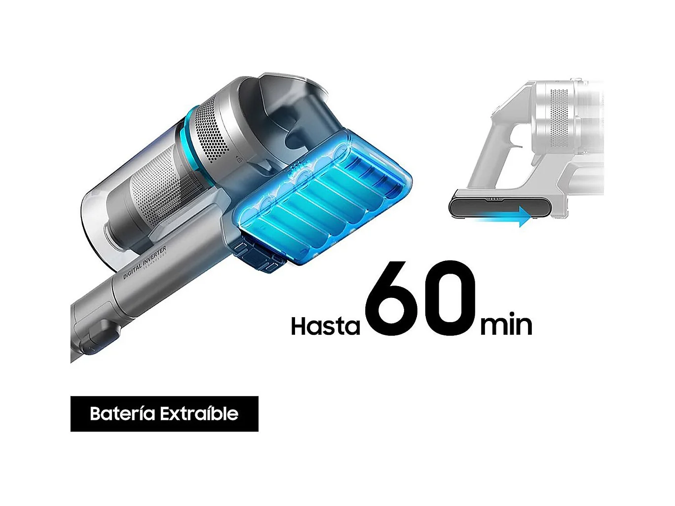 Samsung VS20C8524TB Aspirapolvere Senza Filo Jet 85 Complete 210W Nero