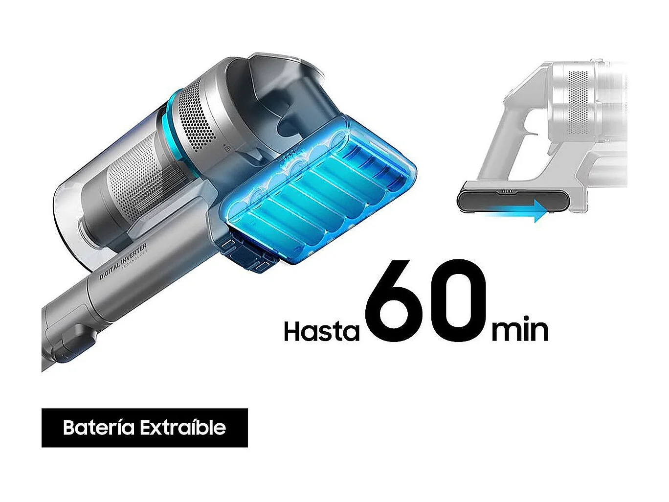 Samsung VS20C8524TB Aspirapolvere Senza Filo Jet 85 Complete 210W Nero