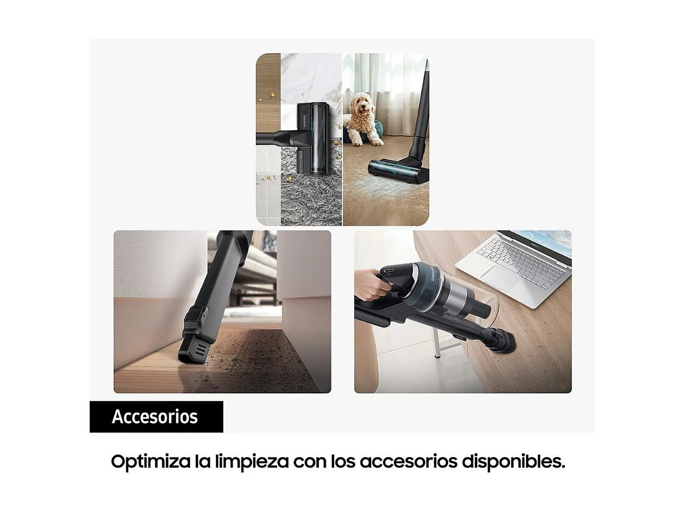 Aspiradora de mano Samsung VS20C8524TB/WA sin cable con accesorios negro