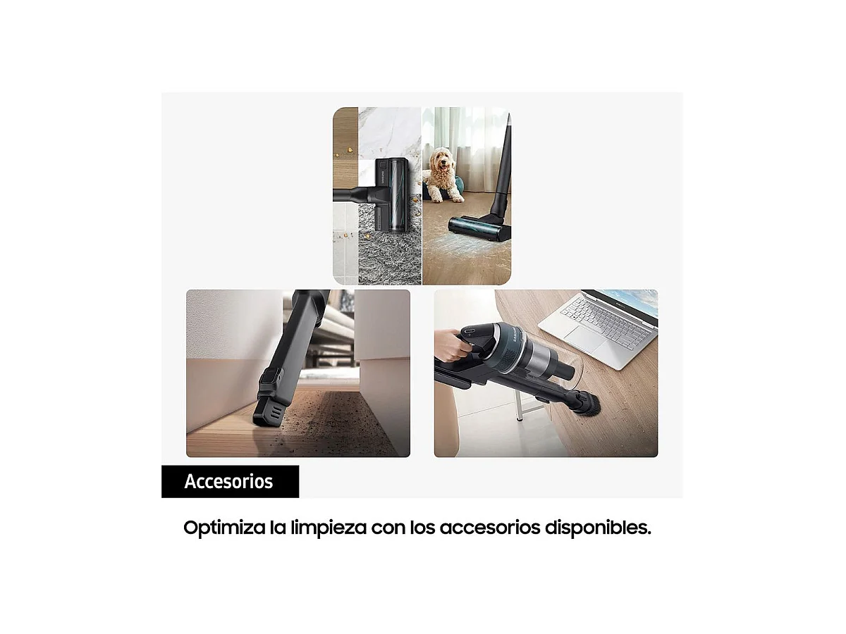 Samsung VS20C8524TB aspirateur de table Noir, Bleu Sans sac