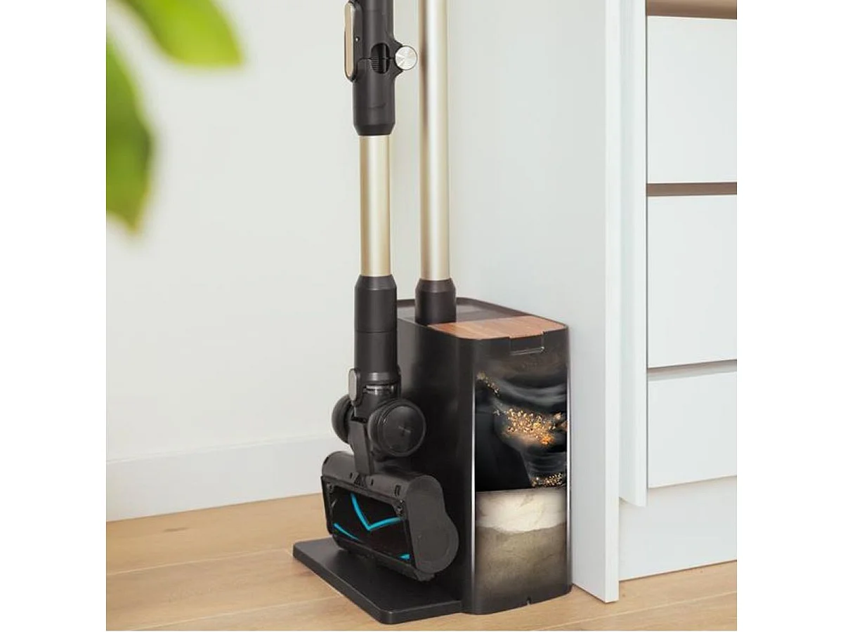 Aspirador vertical Cecotec Conga Rockstar 5500 Hurricane Station Flex 700W base de autovaciado negro