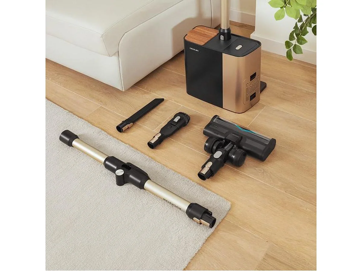 Aspirador vertical Cecotec Conga Rockstar 5500 Hurricane Station Flex 700W base de autovaciado negro