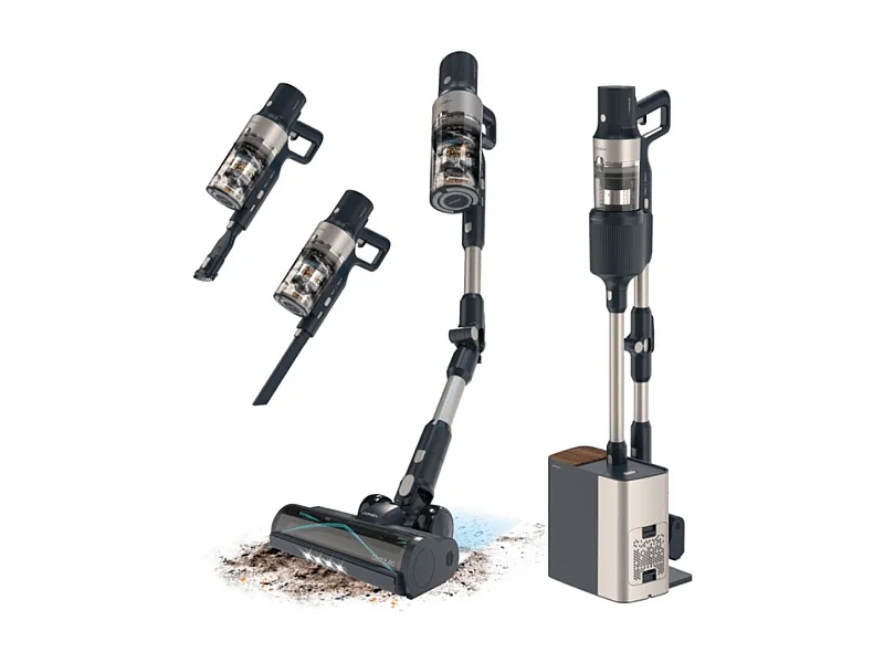 Aspirador vertical Cecotec Conga Rockstar 5500 Hurricane Station Flex 700W base de autovaciado negro