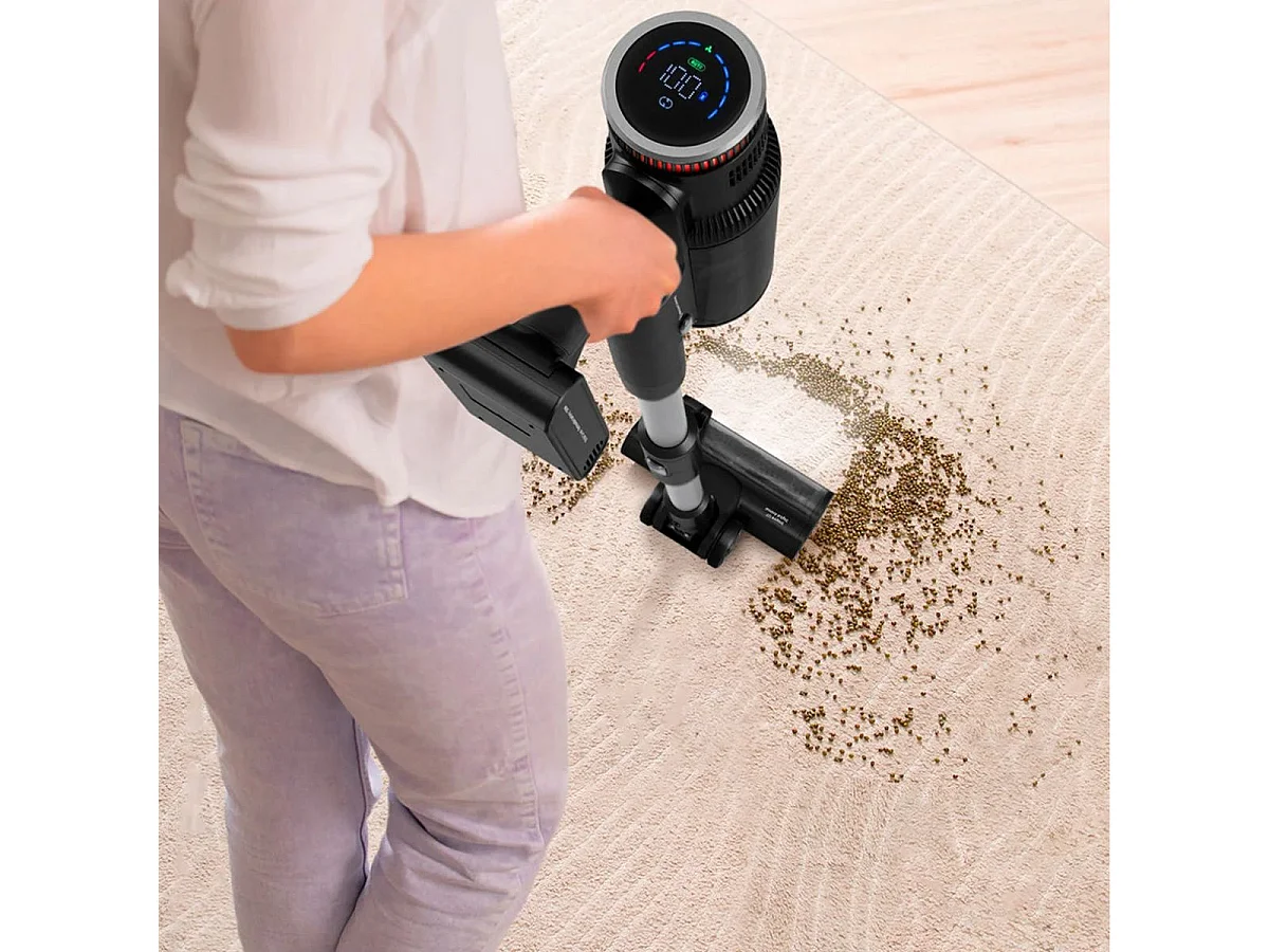 Aspirador vertical Ufesa Inspire U7 Digital 500W pantalla digital negro/gris