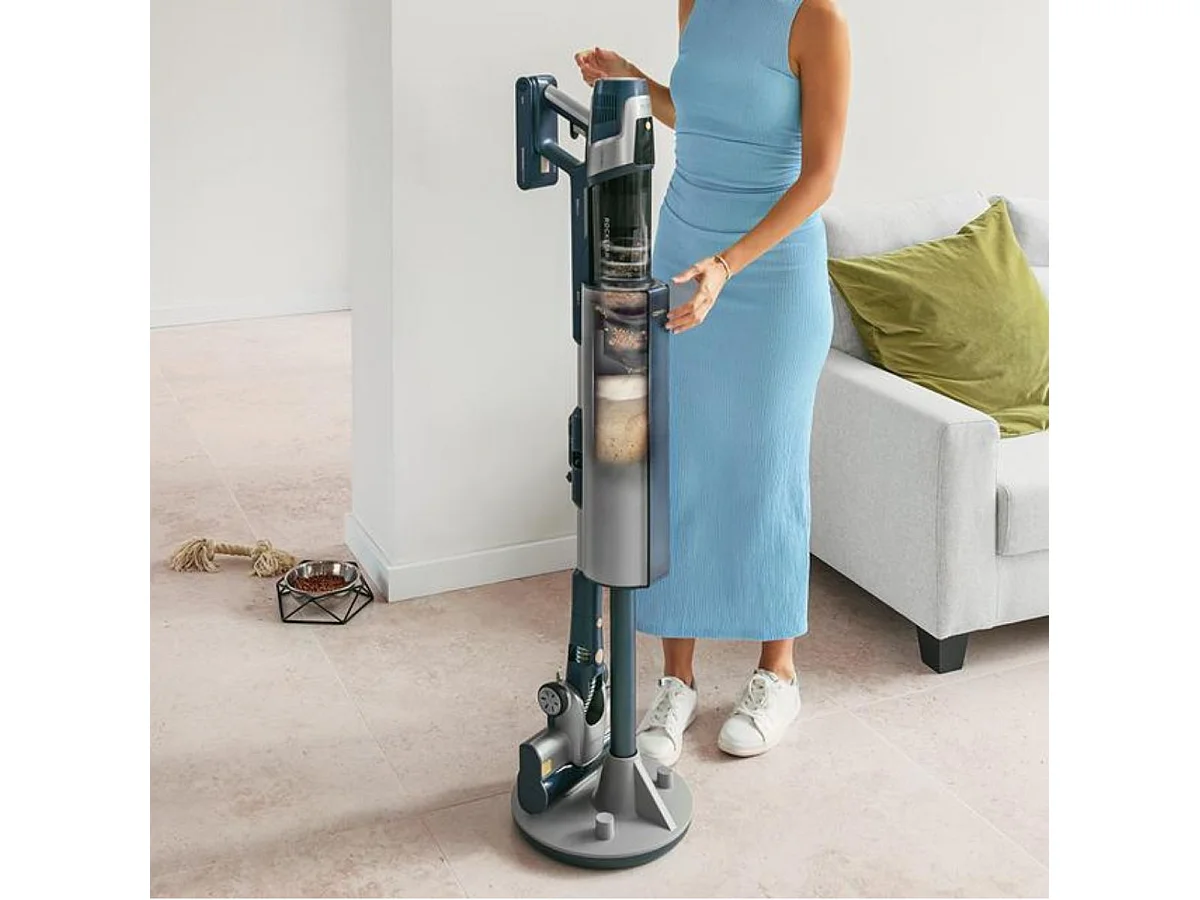 Aspirador escoba Cecotec Conga Rockstar 11500 Odyssey Station Connected IA 850W inalámbrica + base autovaciado