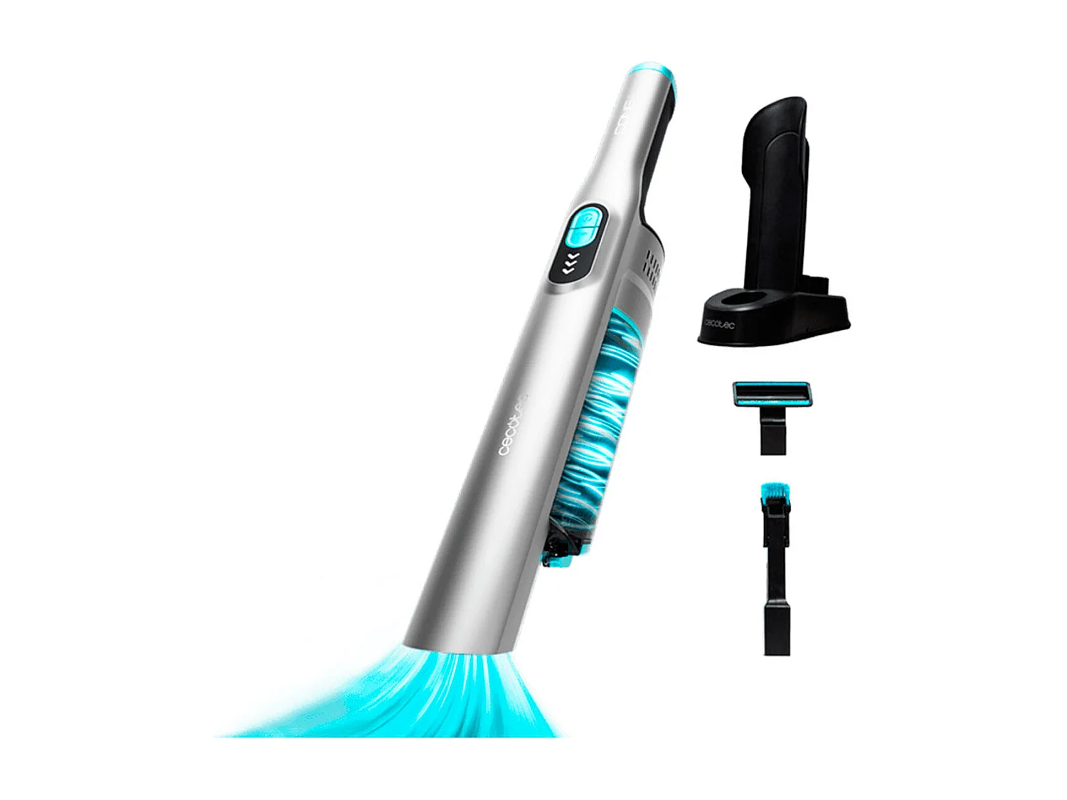 Aspirador de mano Cecotec Conga Rockstar Micro Essential 90W 13kPa 2 modos gris