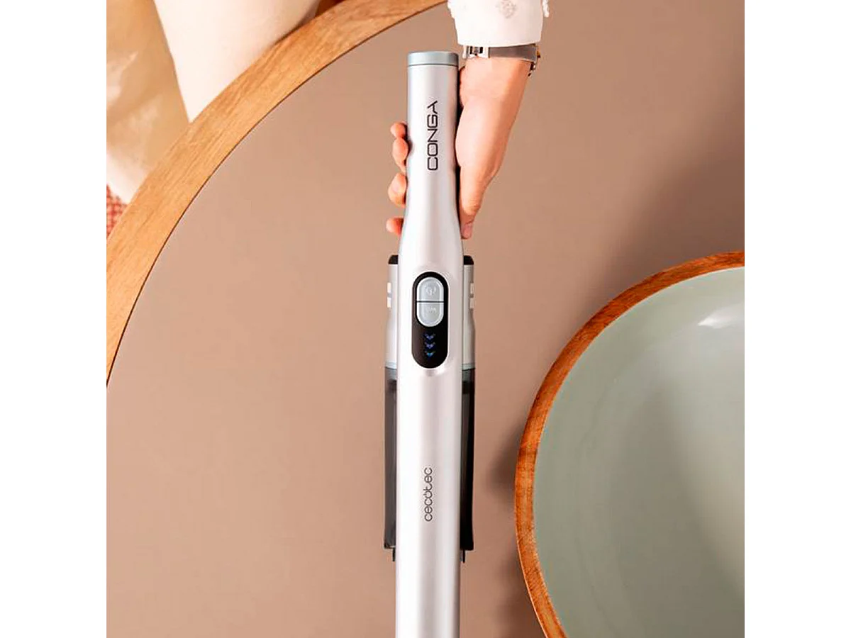 Aspirador de mano Cecotec Conga Rockstar Micro Essential 90W 13kPa 2 modos gris