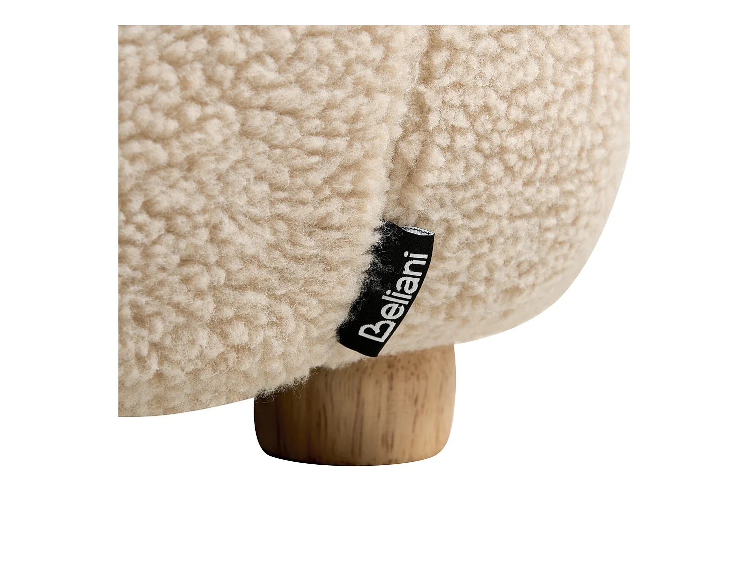 Fauteuil pour enfants Licorne LULEA Bouclé Beige clair