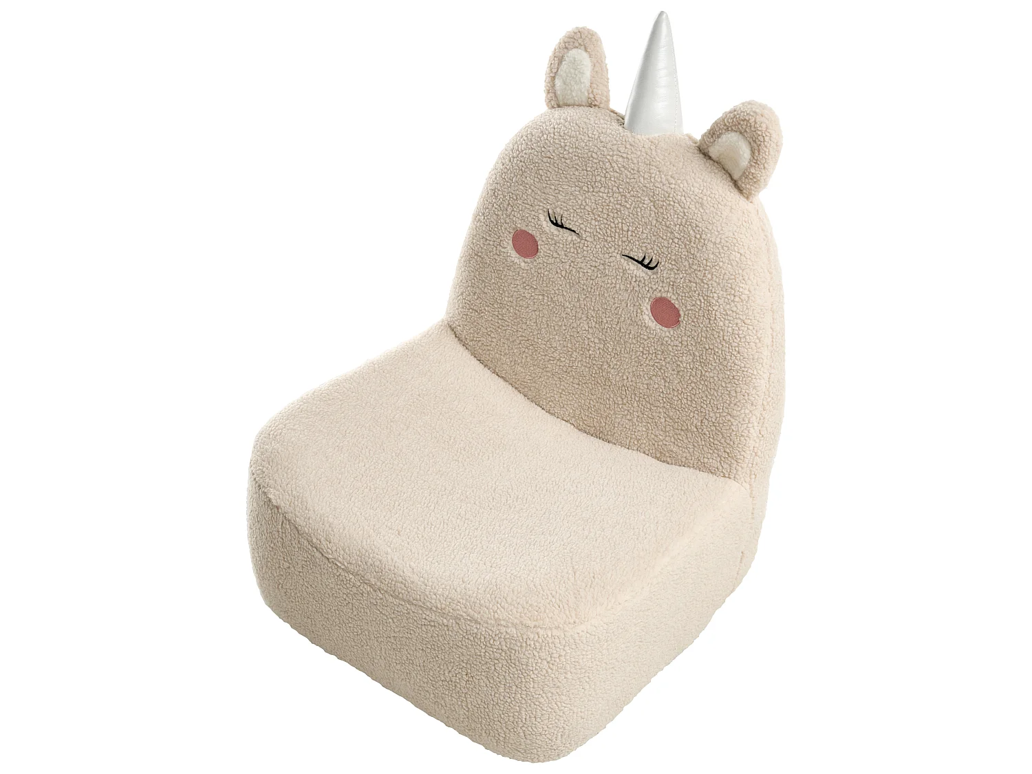 Kids Armchair Unicorn LULEA Boucle Light Beige