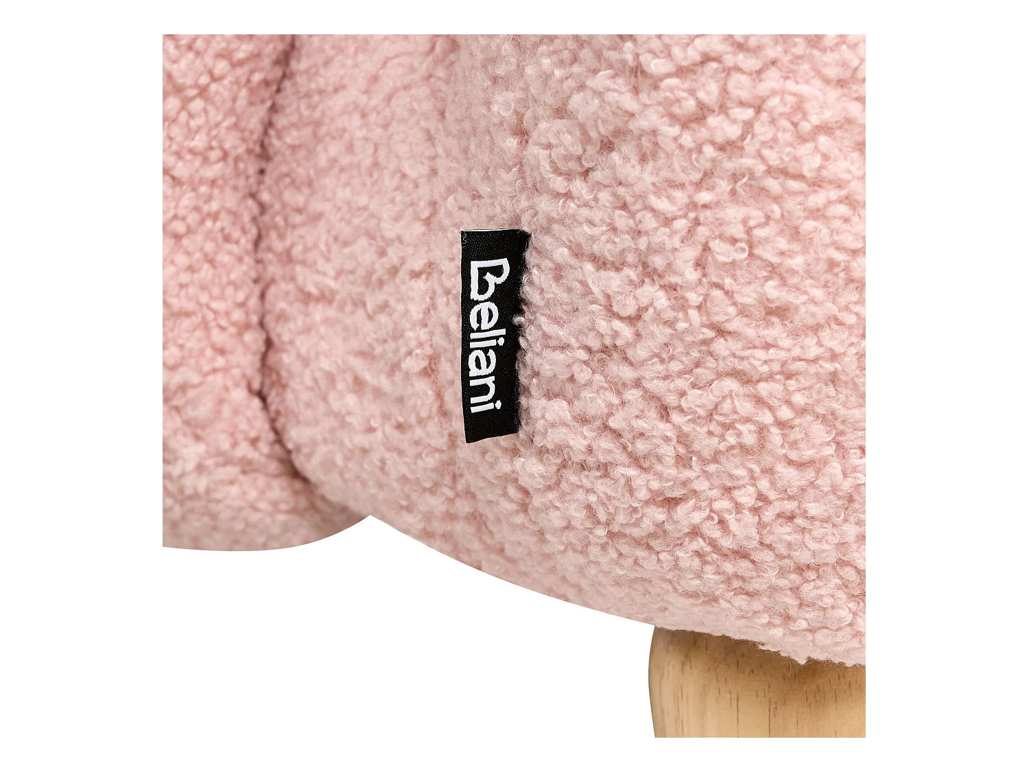 Fauteuil pour enfants Lapin KANNA Bouclé Rose pastel