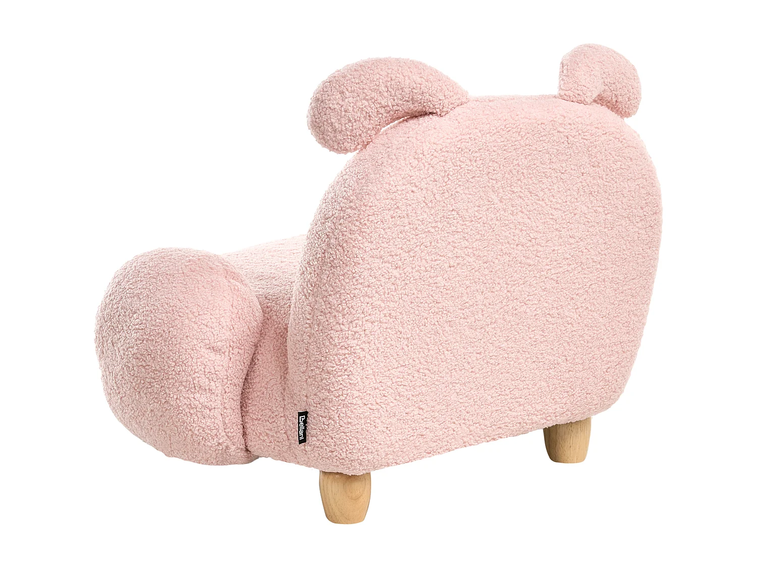Fauteuil pour enfants Lapin KANNA Bouclé Rose pastel