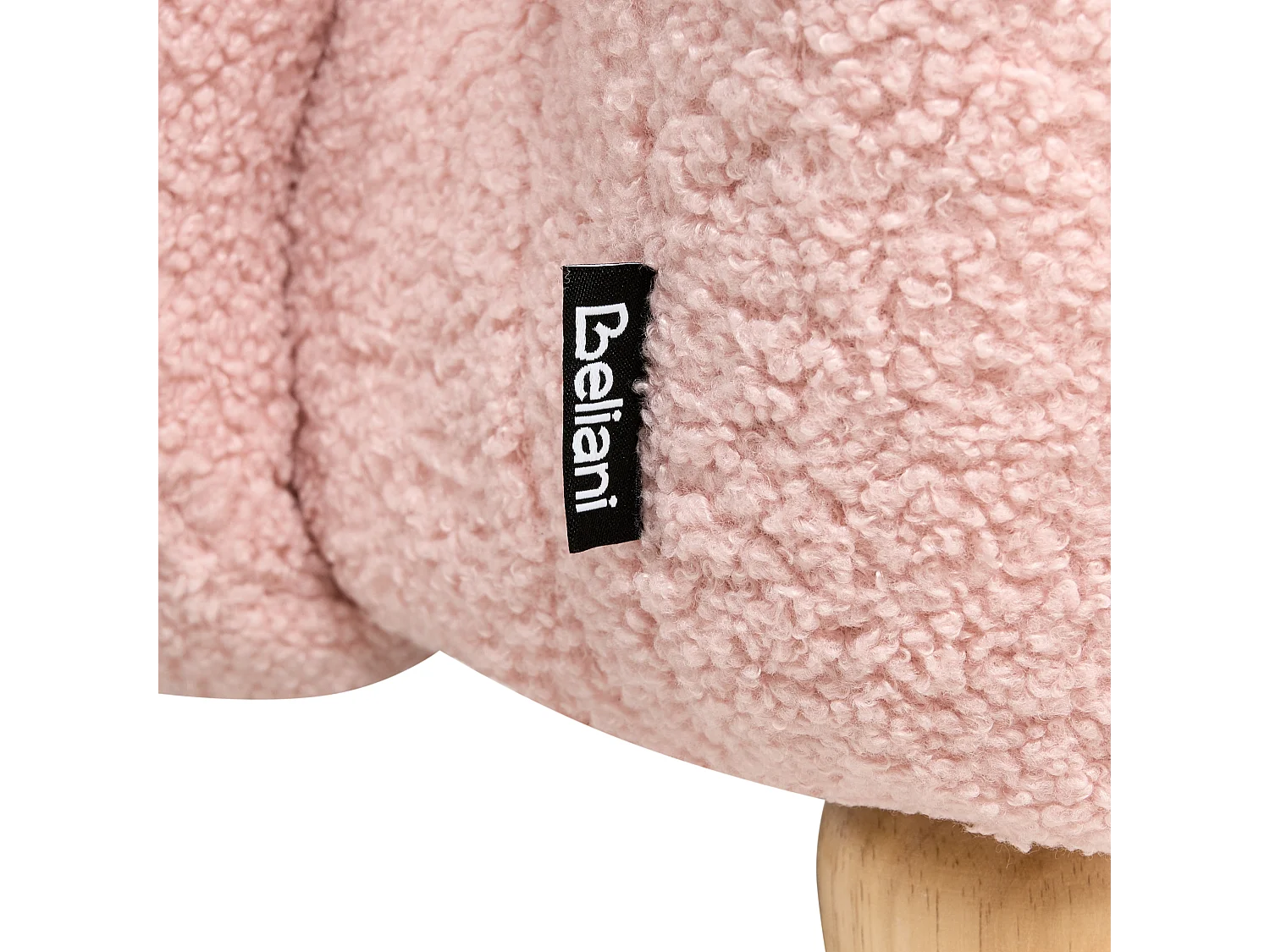 Fauteuil pour enfants Lapin KANNA Bouclé Rose pastel